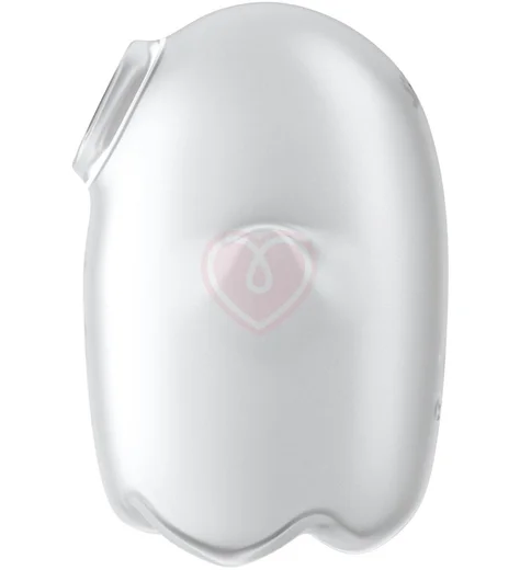 Вакуумый вибростимулятор клитора Satisfyer Glowing Ghost светящийся в темноте белый фото 7