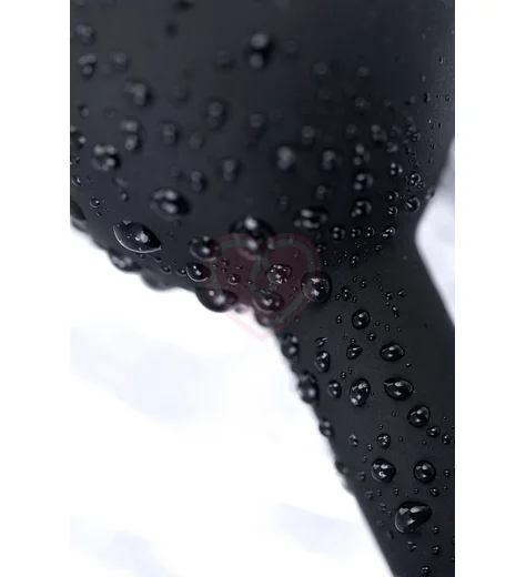 Анальная пробка с круглым кристаллом Popo Pleasure by Toyfa Norma S чёрная фото 5