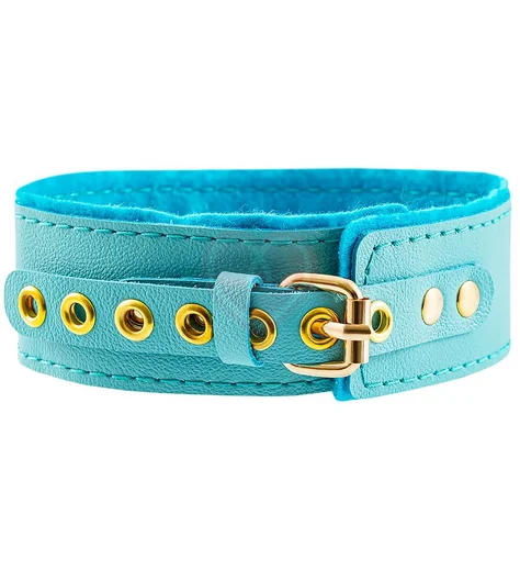 Двухслойный ошейник Pecado голубой фото 3