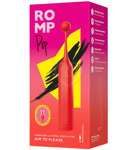 Клиторальный стимулятор Romp Pop красный фото 2