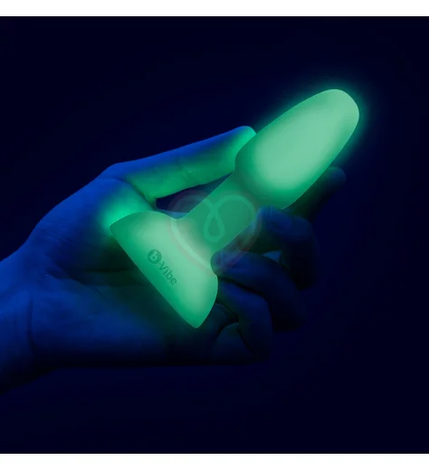 Набор для анальной стимуляции светящийся в темноте b-Vibe Asstronaut Glow In The Dark Set фото 2