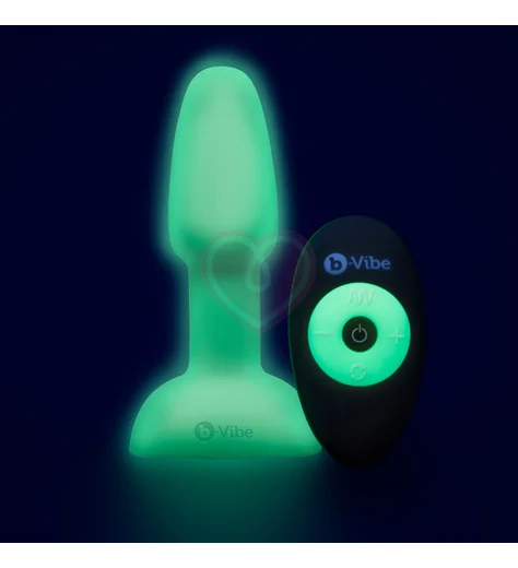Набор для анальной стимуляции светящийся в темноте b-Vibe Asstronaut Glow In The Dark Set фото 5