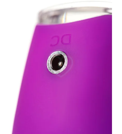 Клиторальный стимулятор с вибрацией язычком и ресничками Jos Alicia фиолетовый фото 6