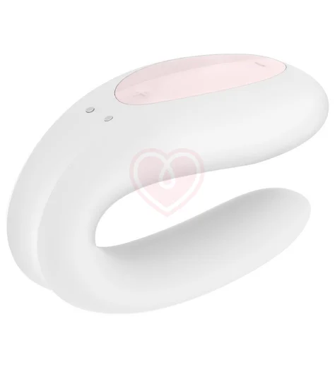 Вибратор для пар с управлением от приложения Satisfyer Double Joy белый фото 4