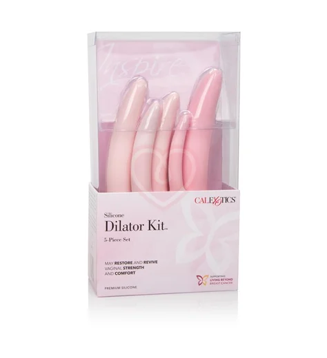 Набор из 5 фаллоимитаторов Inspire Silicone Dilator Kit розовые фото 3