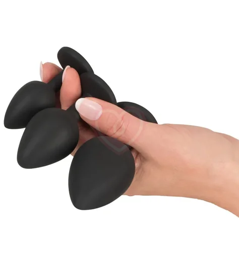 Набор из 3 анальных пробок с кристаллом и анальным душем фото 5