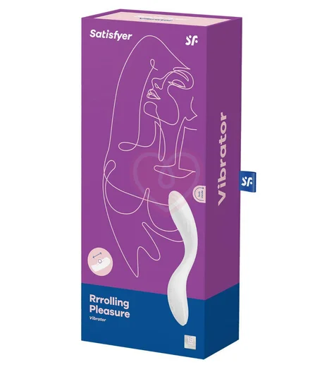 Вибратор Satisfyer Rrrolling Pleasure с движущимся шариком белый фото 5