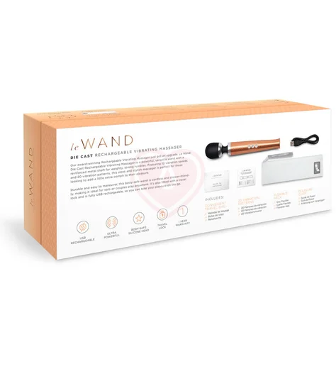 Вибромассажёр Le Wand Die Cast розовое золото фото 2