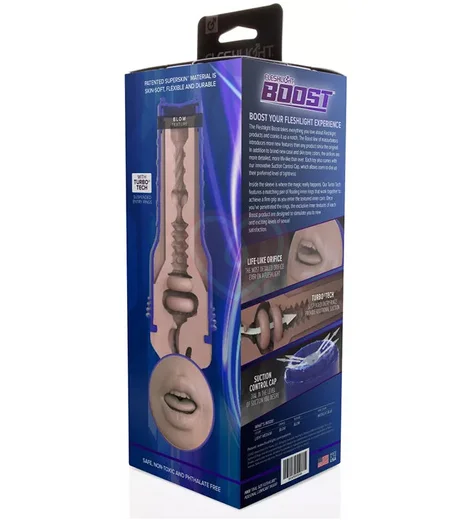 Мастурбатор Fleshlight Boost Blow Brown ротик фото 7