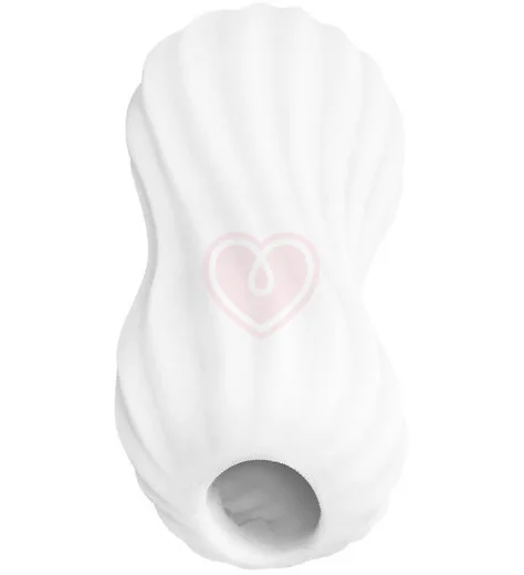 Мастурбатор с двойным рельефом Marshmallow Fuzzy белый фото 3