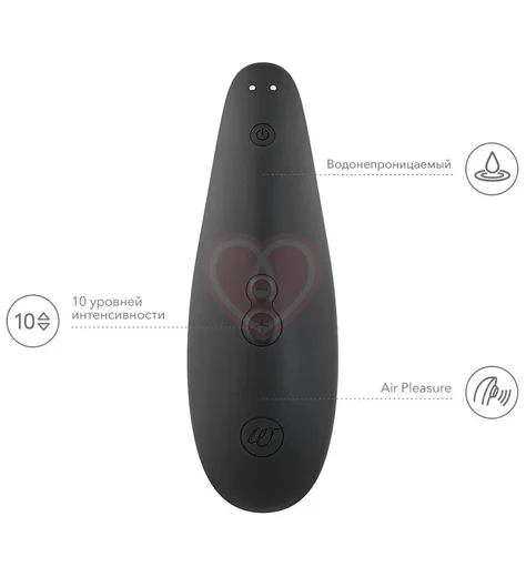 Бесконтактный клиторальный стимулятор Womanizer Classic 2 чёрный фото 6