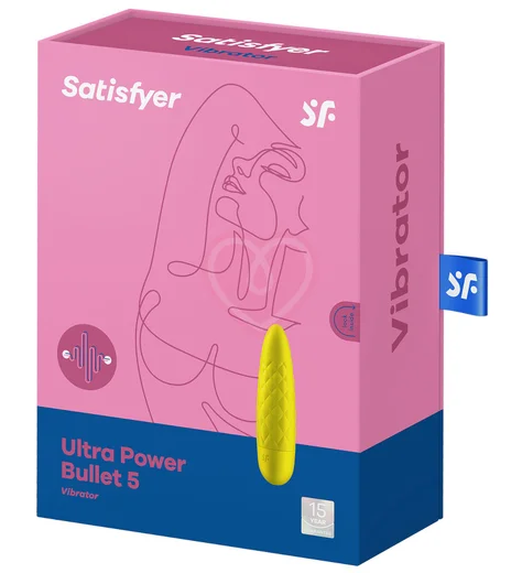 Рельефная вибропуля Satisfyer Ultra Power Bullet 5 жёлтая фото 2