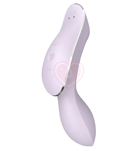 Вакуумный вибростимулятор с изгибом Satisfyer Curvy Trinity 2 сиреневый фото 4