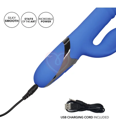 Вибратор-кролик с пульсацией Enchanted Teaser голубой фото 7