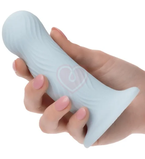 Фаллоимитатор на присоске Wave Rider Foam голубой фото 4