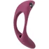 Эрекционное кольцо с двумя вибропулями Pure Passion Lunar бордовое фото 2