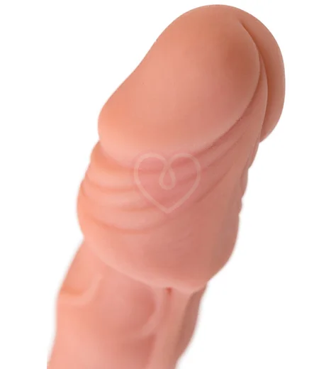 Насадка удлинитель с крайней плотью и кольцом на мошонку XLover by Toyfa телесная фото 7