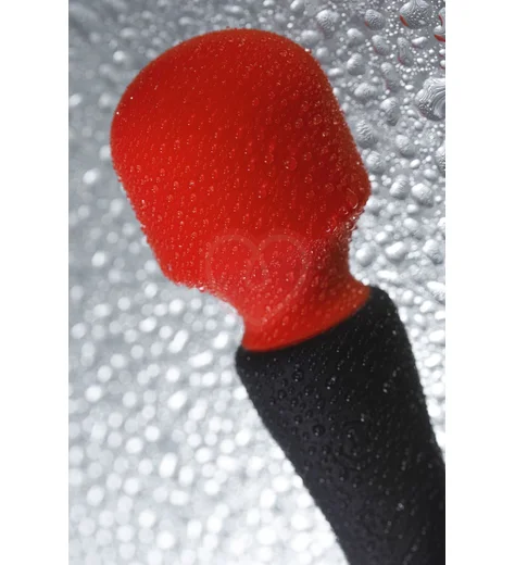 Двусторонний вибратор-массажёр Black Red by Toyfa чёрный с красным фото 3