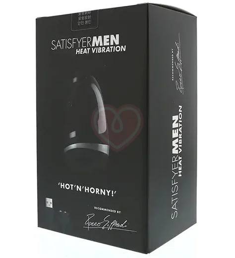Мастурбатор с вибрацией и функцией подогрева Satisfyer Men Heat Vibration чёрный фото 2