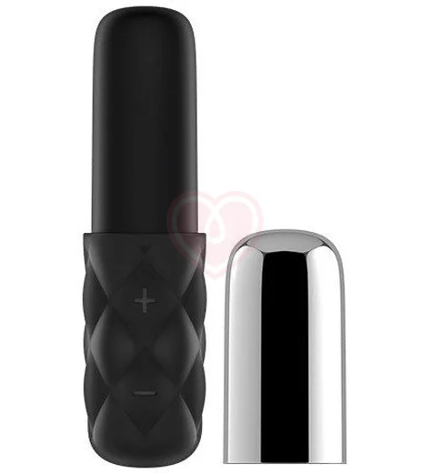 Мини-вибратор Satisfyer Mini Sparkling Darling чёрно-серебристый фото 2