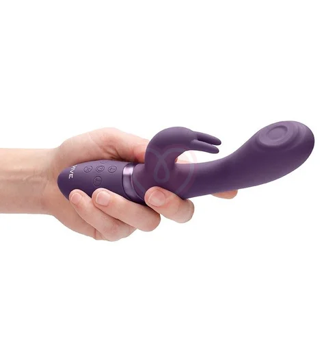 Вибратор Cato с клиторальным стимулятором и пульсацией для зоны G фиолетовый фото 5