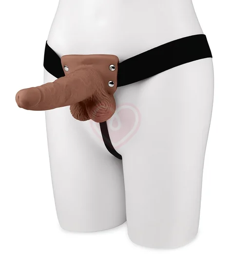 Фаллопротез Lux Fetish с вибрацией коричневый 15 см фото 2