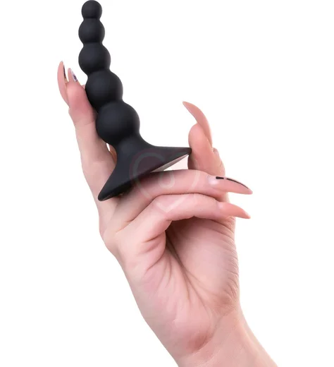 Анальная ёлочка на присоске Popo Pleasure by Toyfa Bootes чёрная фото 6