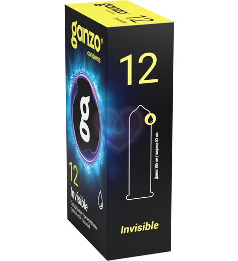 Супертонкие презервативы Ganzo Invisible 12 шт фото 2