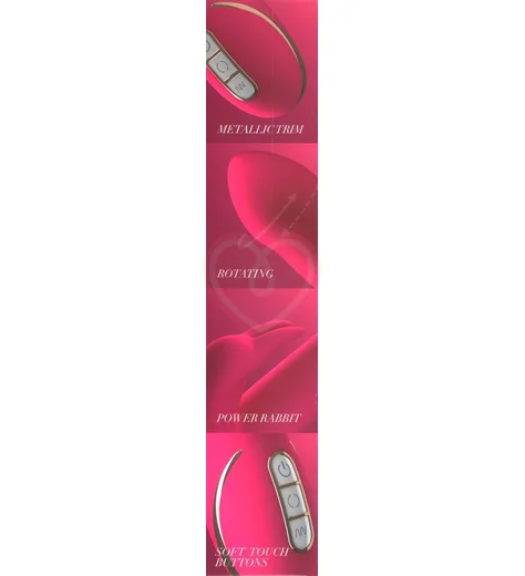Вибратор с вращающейся головкой Rabbit Esquire розовый фото 3