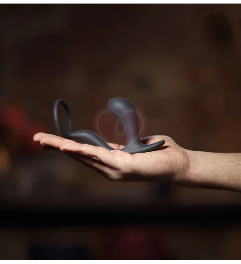 Стимулятор простаты с эрекционным кольцом Fun Factory Bootie Ring чёрный фото 2