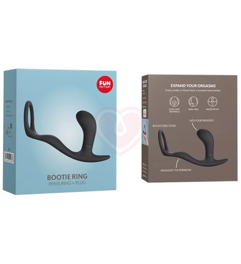 Стимулятор простаты с эрекционным кольцом Fun Factory Bootie Ring чёрный фото 3