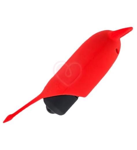Мощная вибропулька Маленький Демон Mini Vibrator Devol красный фото 2