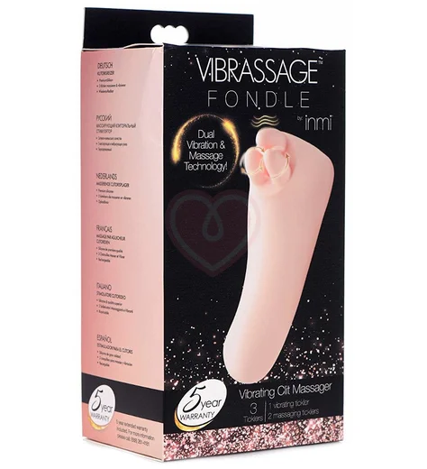 Клиторальный стимулятор Vibrassage Fondle Inmi розовый фото 5