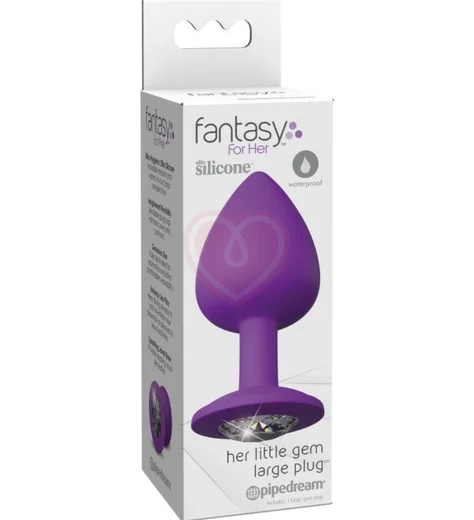 Анальная пробка Her Little Gem Large Plug большая фиолетовая фото 5