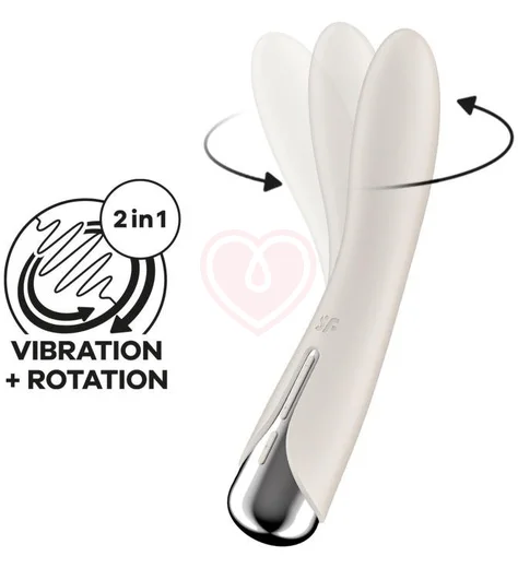 Вибратор с ротацией Satisfyer Spinning Vibe 1 бежевый фото 3