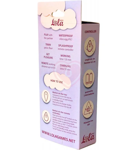 Виброяйцо с пультом Take it Easy Best бордовое фото 4