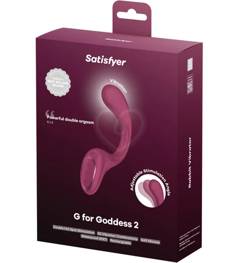 Вибратор со стимуляцией зоны G Satisfyer G for Goddess 2 Burgundy бордовый фото 5