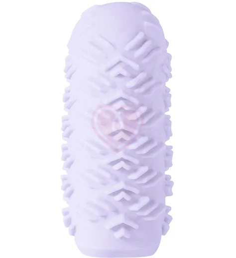 Мастурбатор с двухсторонним рельефом Marshmallow Maxi Juicy фиолетовый фото 3