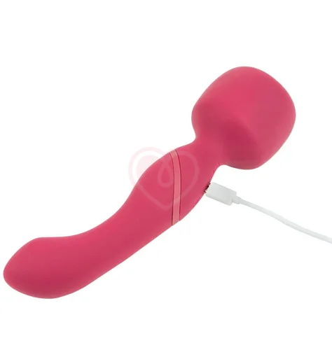 Двусторонний массажёр с нагревом Heating Wand красный фото 4