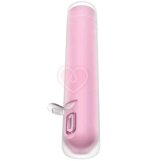 Вакуумно-волновой клиторальный стимулятор помада Satisfyer First Kiss розовый фото 5