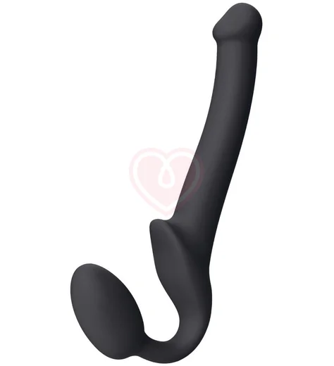 Безремневой гибкий страпон Strap-on-me Bendable S чёрный фото 2