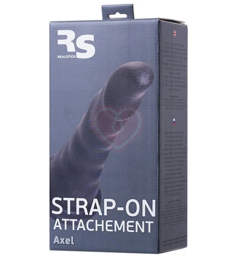 Рельефная насадка для страпона RealStick Axel 17,5 см фото 2
