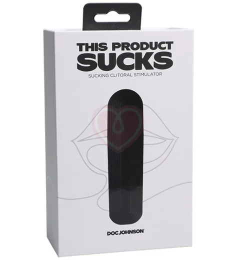 Компактный вакуумный стимулятор This Product Sucks чёрный фото 6