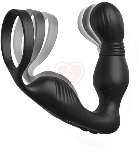 Стимулятор простаты с эрекционным кольцом Ass-Gasm Pro P-Spot Milker чёрный фото 4
