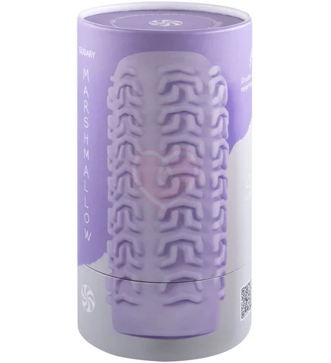 Мастурбатор с двухсторонним рельефом Marshmallow Maxi Sugary фиолетовый фото 5