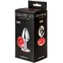 Анальная пробка с красным кристаллом Lola Games Diamond Red Sparkle Small серебро фото 4