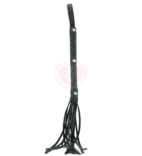 Плеть девятихвостая Deluxe Cat-O-Nine чёрная фото 3
