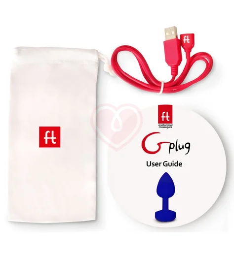 Анальная пробка с вибрацией Gvibe Gplug S малая синяя фото 2