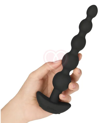 Анальные шарики с 3 моторчиками B-Vibe Cinco Anal Beads чёрные фото 4