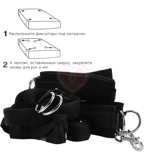 Большой набор из 20 предметов для БДСМ игры Bondage In-A-Box фото 7